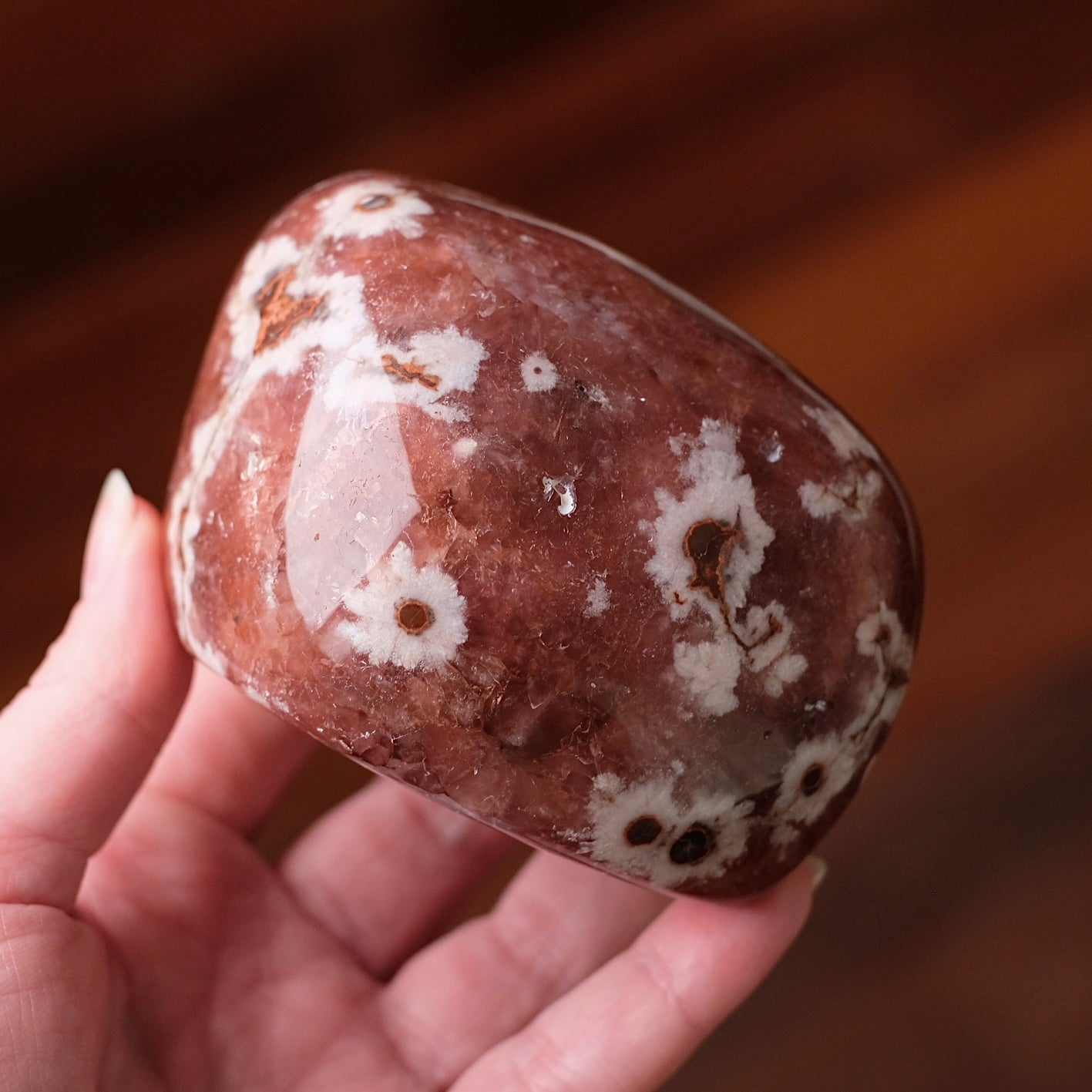 Raspberry Pink Amethyst | Polished Pink Amethyst Crystal Freeform 13