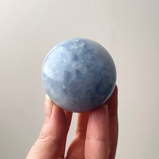 Blue Calcite Sphere | Calcite Crystal Sphere
