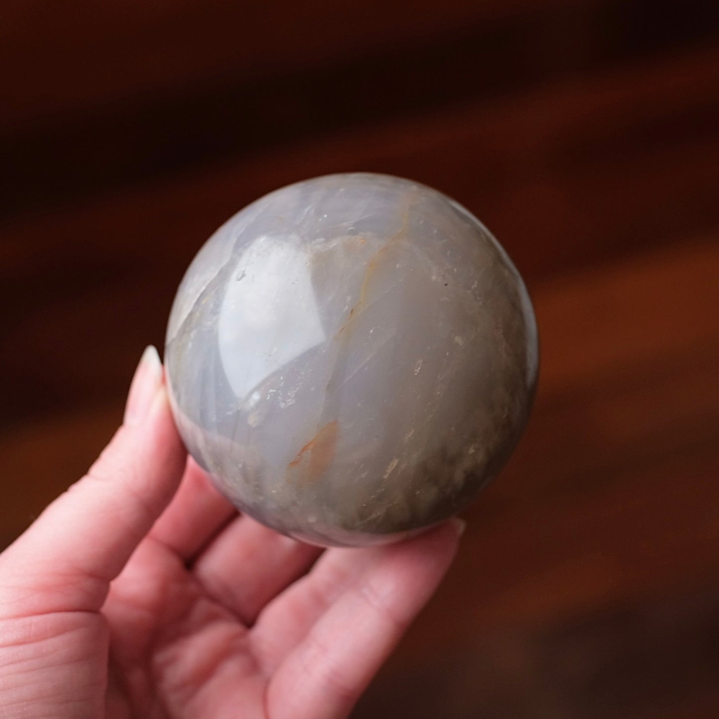 Blue Rose Quartz Sphere | Rose Quartz Crystal Sphere