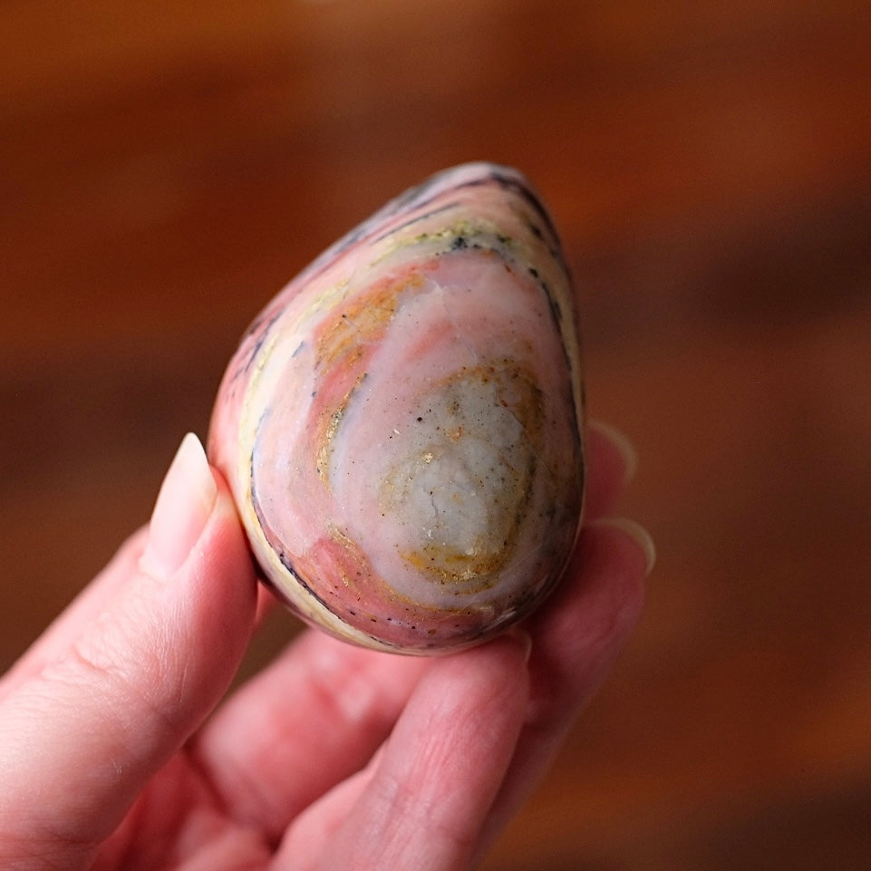 Peruvian Pink Opal Freeform | Polished Strawberry Opal