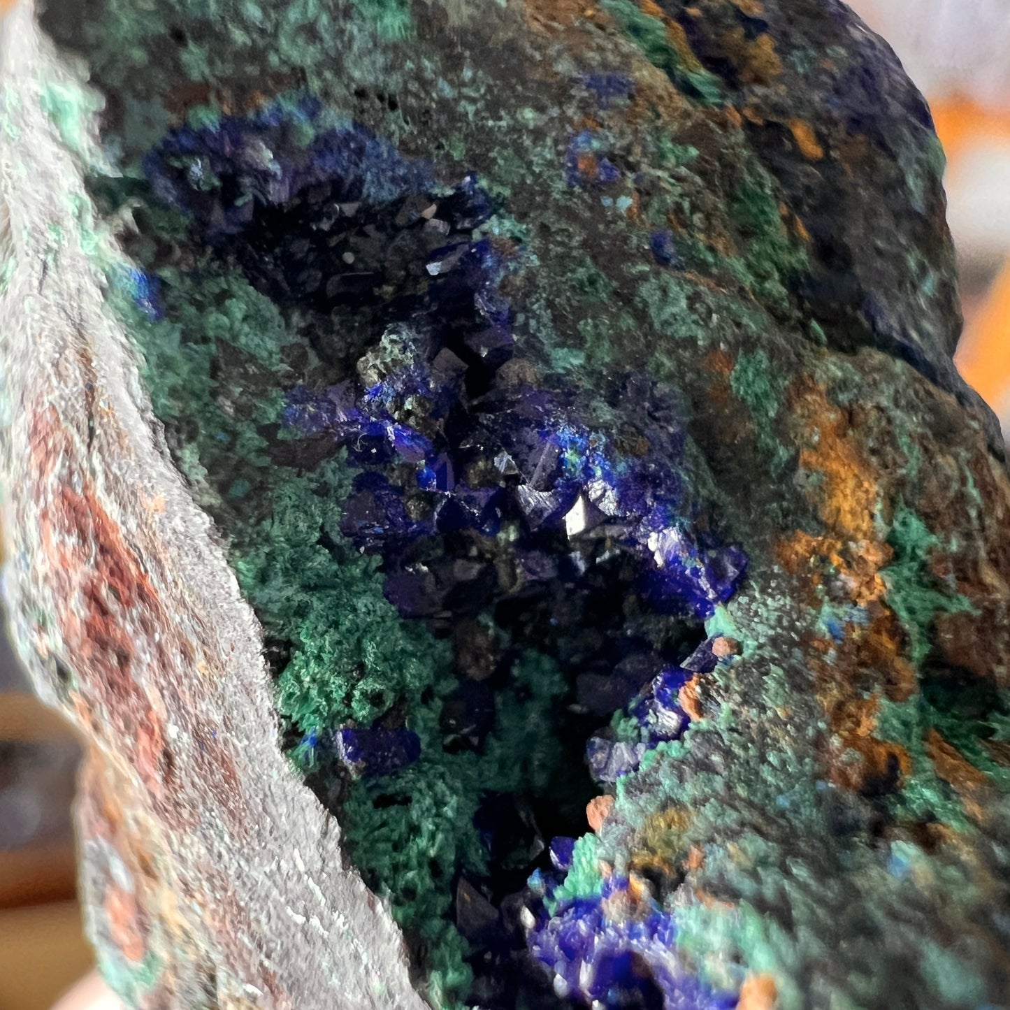 Azurite Malachite Specimen | Azurmalachite Raw Crystal