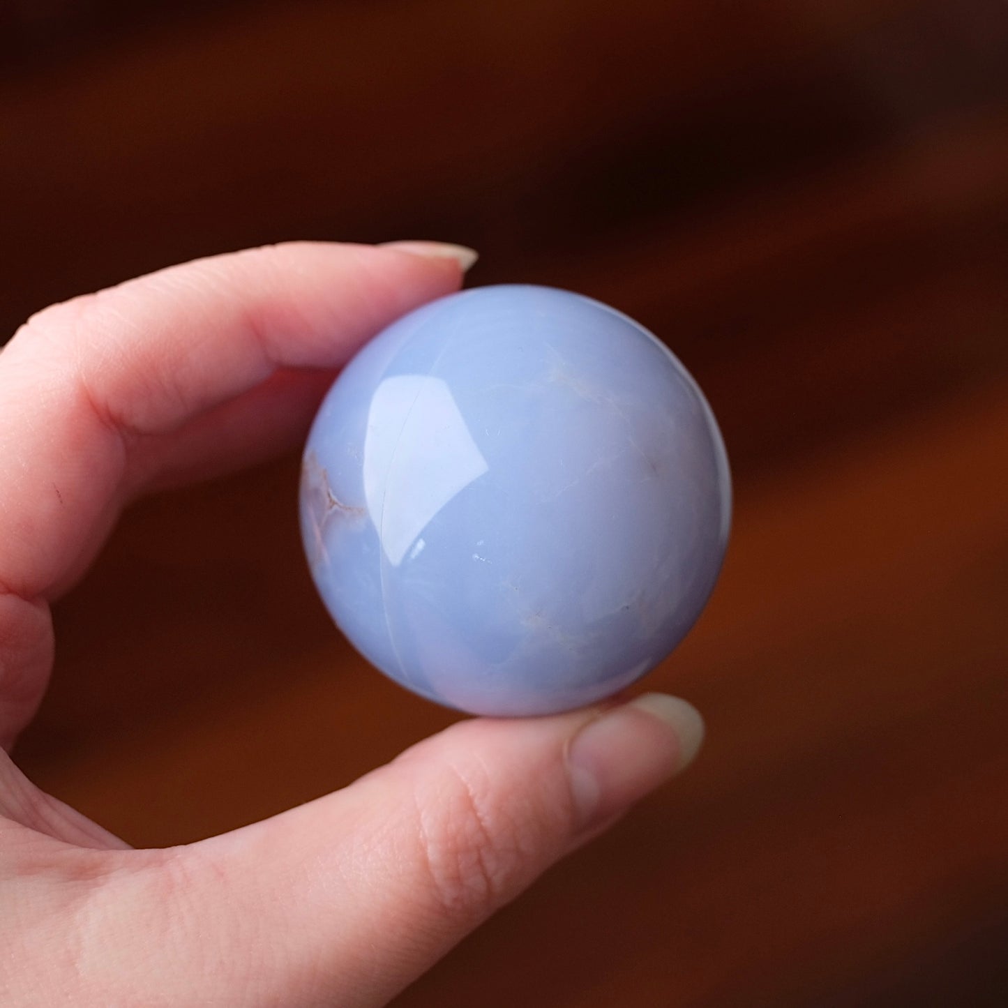 Blue Chalcedony Sphere | Chalcedony Crystal Sphere