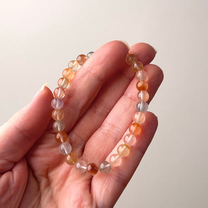 Amphibole Quartz Bracelet | Rabbit Hair Crystal Stretch Bracelet