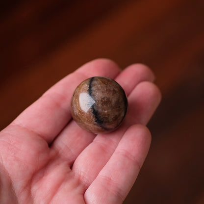 Chiastolite Sphere | Andalusite Crystal Sphere