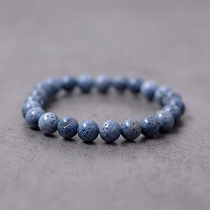Blue Coral Bracelet | Crystal Stretch Bracelet