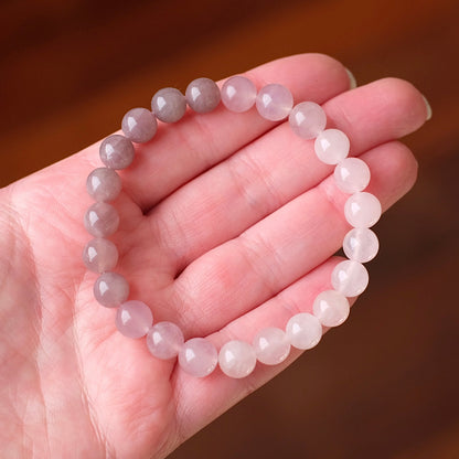 Ombre Rose Quartz Bracelet | Crystal Stretch Bracelet
