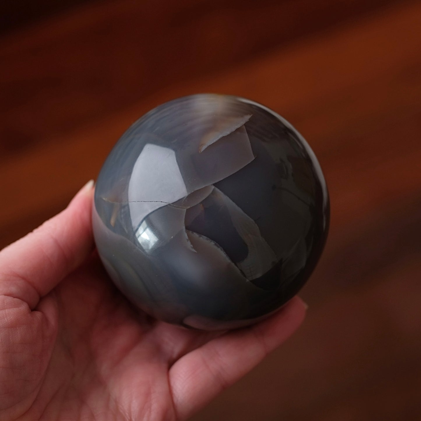 Druzy Agate Geode Sphere | Agate Crystal Sphere