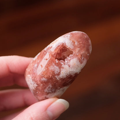 Raspberry Pink Amethyst Geode | Polished Pink Amethyst Crystal Specimen 14