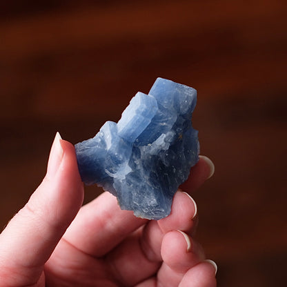 Blue Calcite Specimen | Raw Calcite Crystal Cluster