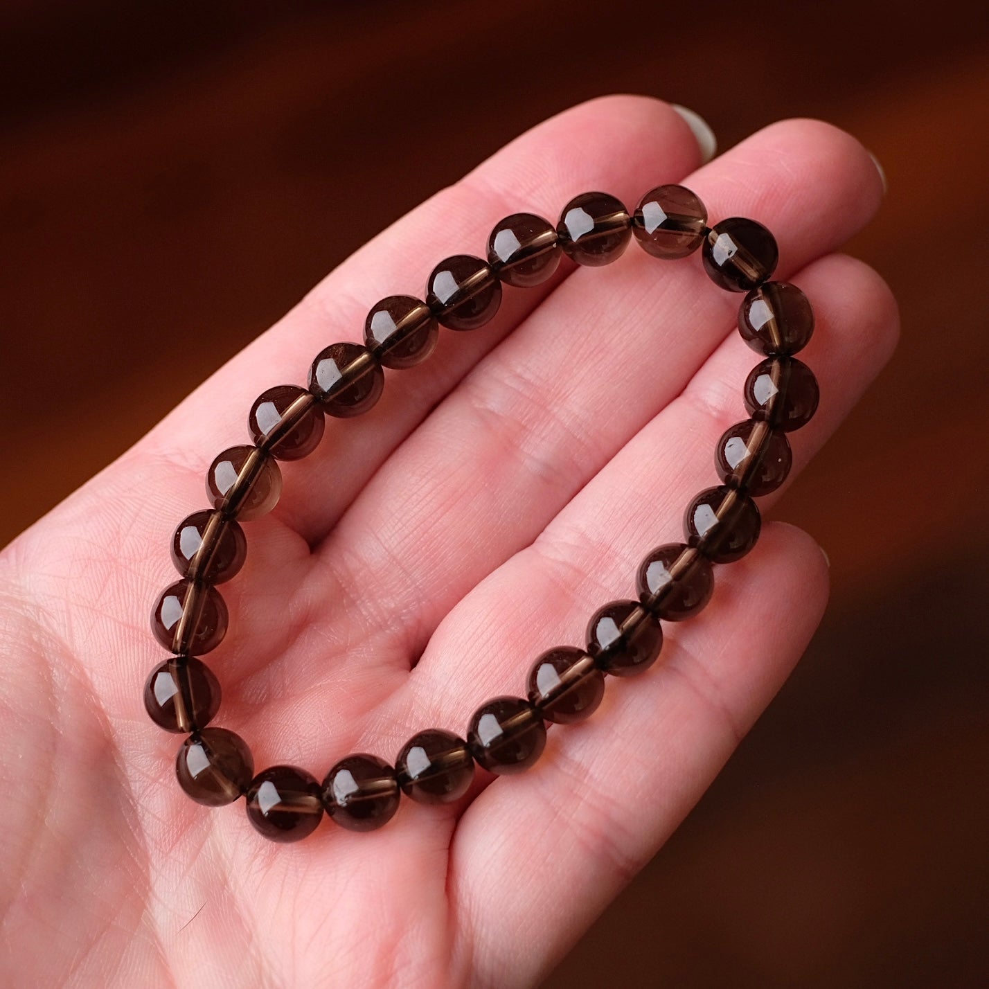 Smokey Quartz Bracelet | Quartz Crystal Bracelet