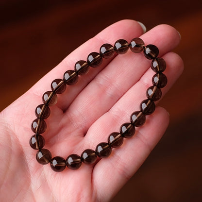 Smokey Quartz Bracelet | Quartz Crystal Bracelet