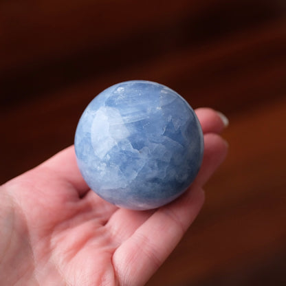 Blue Calcite Sphere | Calcite Crystal Sphere