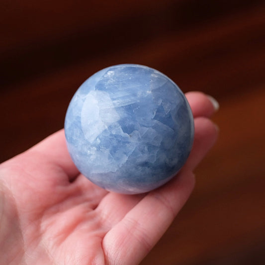 Blue Calcite Sphere | Calcite Crystal Sphere