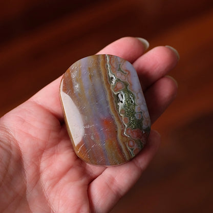 Ocean Jasper Palm | Sea Jasper Crystal Palmstone