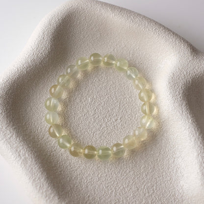 Yellow Prehnite Bracelet | Crystal Stretch Bracelet