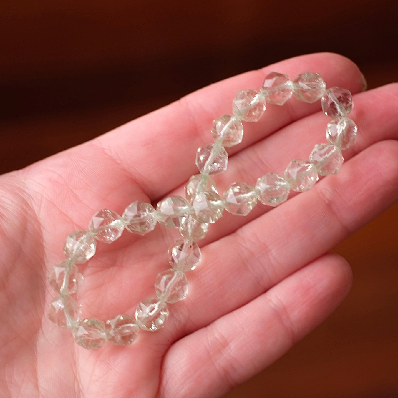 Prasiolite Bracelet | Green Amethyst Crystal Bracelet