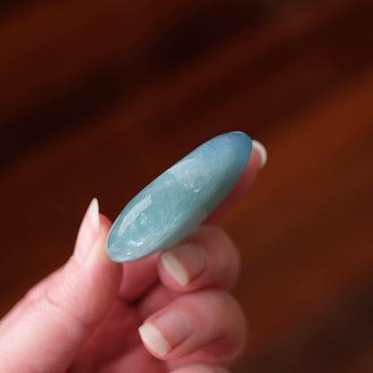 Aquamarine Heart | Blue Aquamarine Crystal Heart