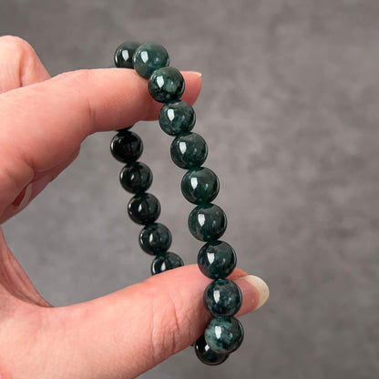 Guatemalan Blue Jadeite Bracelet | Jade Crystal Stretch Bracelet