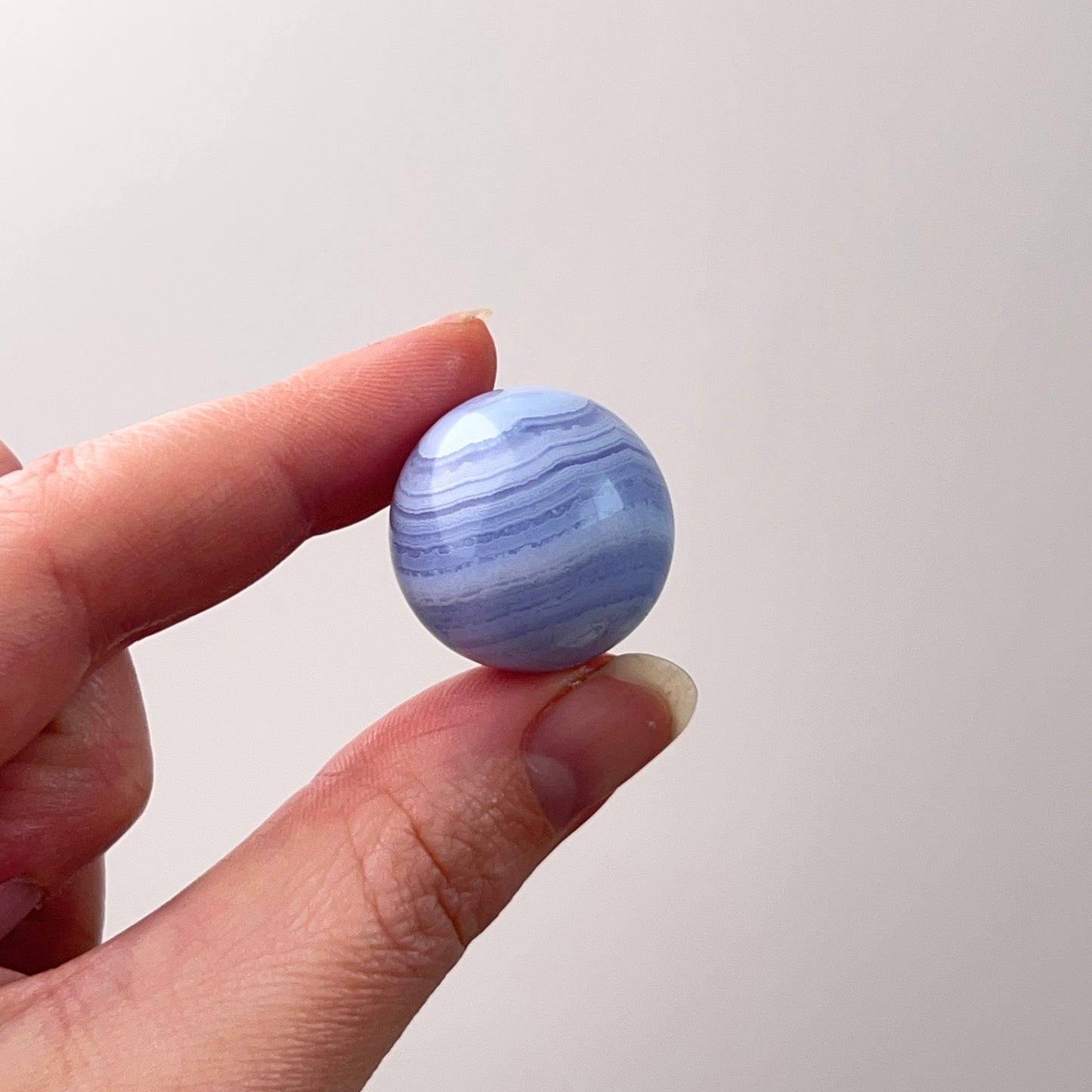Blue Lace Agate Sphere | Lace Agate Crystal Sphere