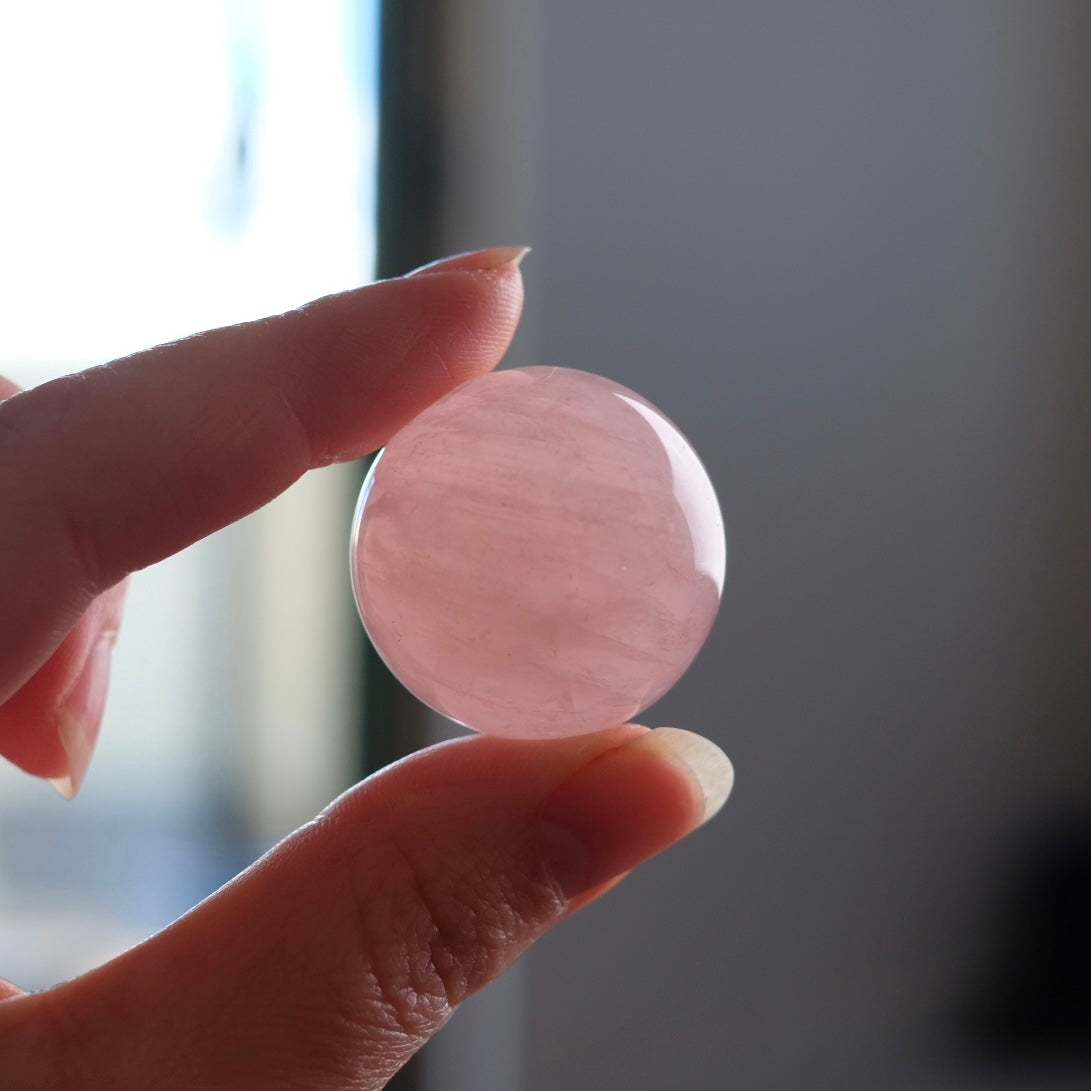 Rose Quartz Sphere | Pink Rose Quartz Crystal Sphere