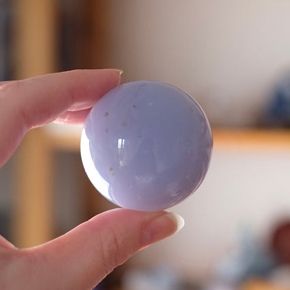 Blue Chalcedony Sphere | Chalcedony Crystal Sphere