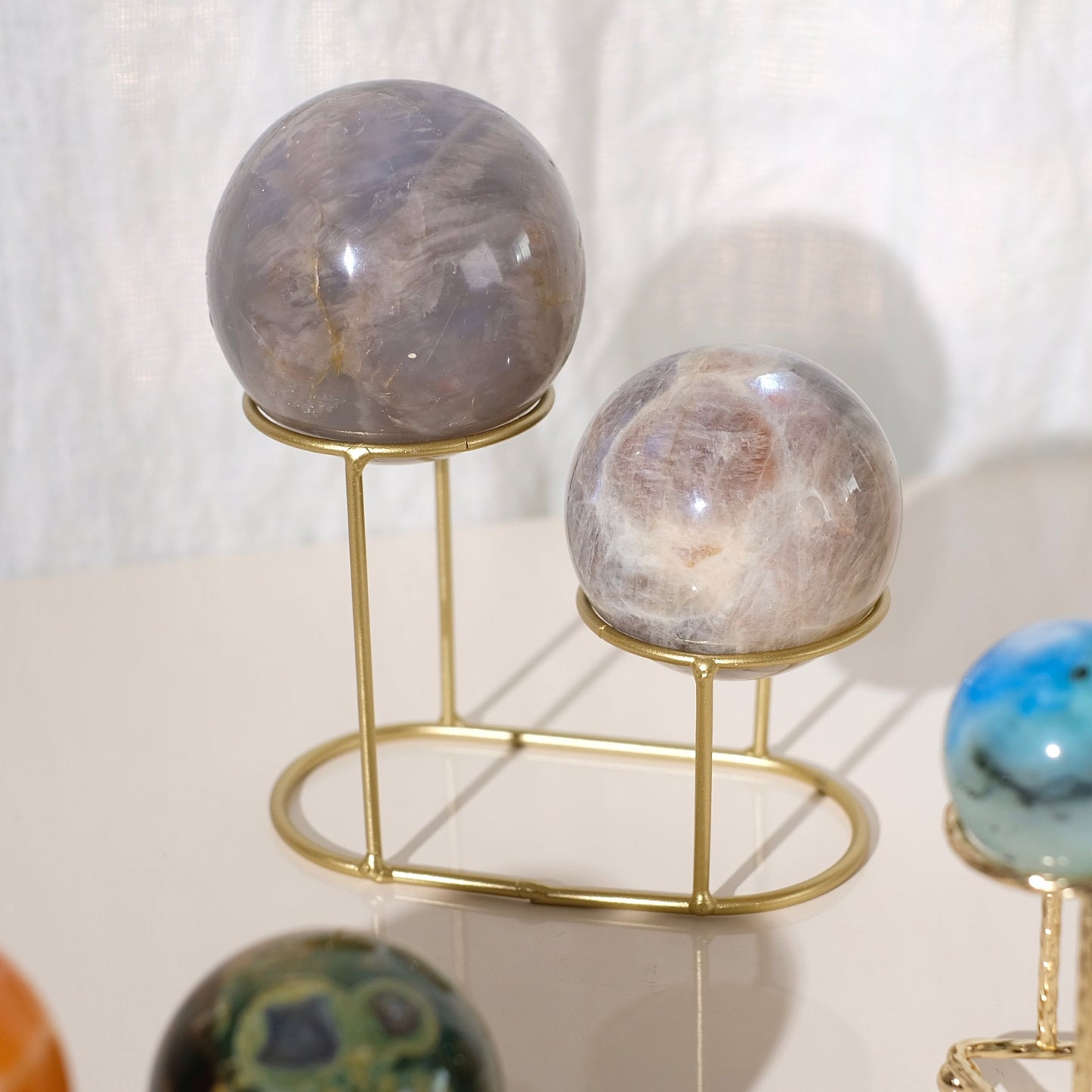Various Metal Crystal Sphere Stand | Crystal Display Stand
