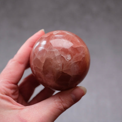 Rose Calcite Sphere | Calcite Crystal Sphere