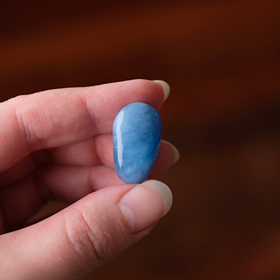 Aquamarine Tumble | Blue Beryl Tumbled Crystal