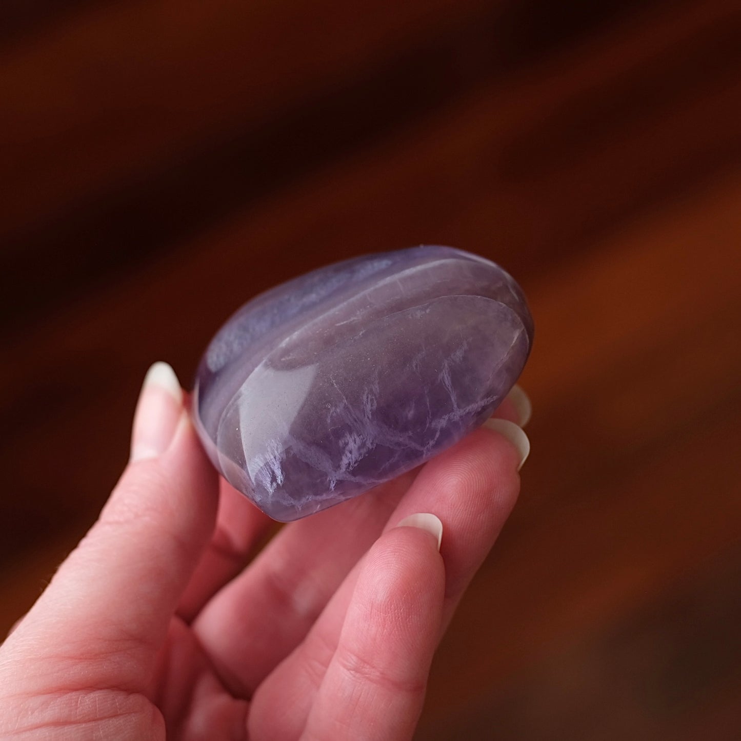 Yttrium Fluorite Heart | Tanzanite Crystal Heart