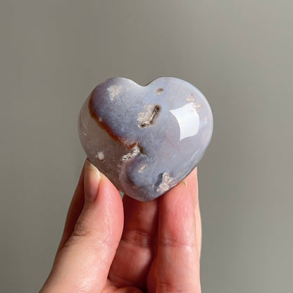 Agate & Quartz Heart | Crystal Heart | Agate Heart