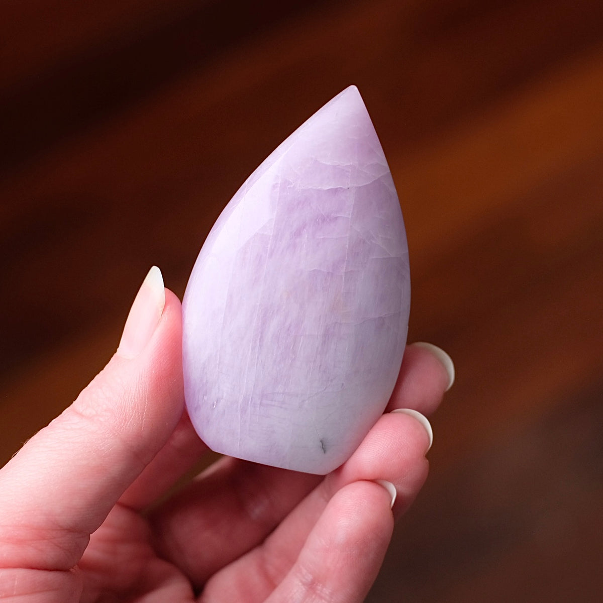 Flashy Kunzite Freeform | Polished Kunzite Flame