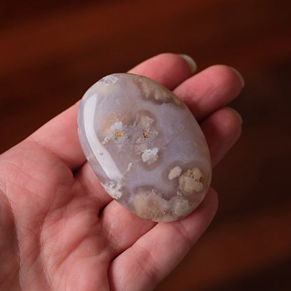 Flower Agate Palm | Flower Agate Crystal Palm Stone