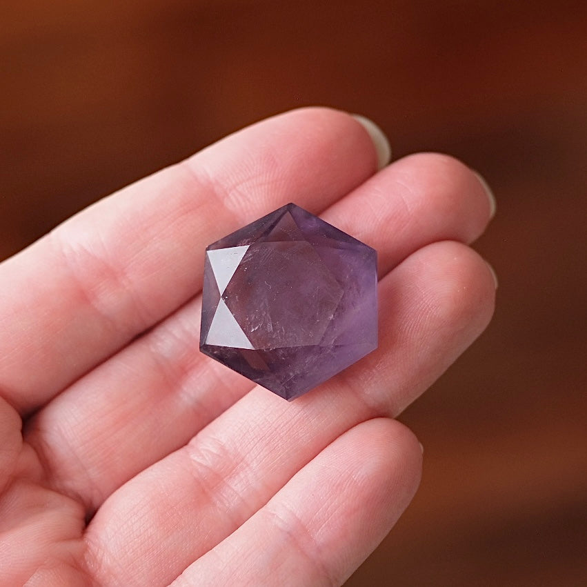 Amethyst Hexagon | Crystal Jewel | Star of David