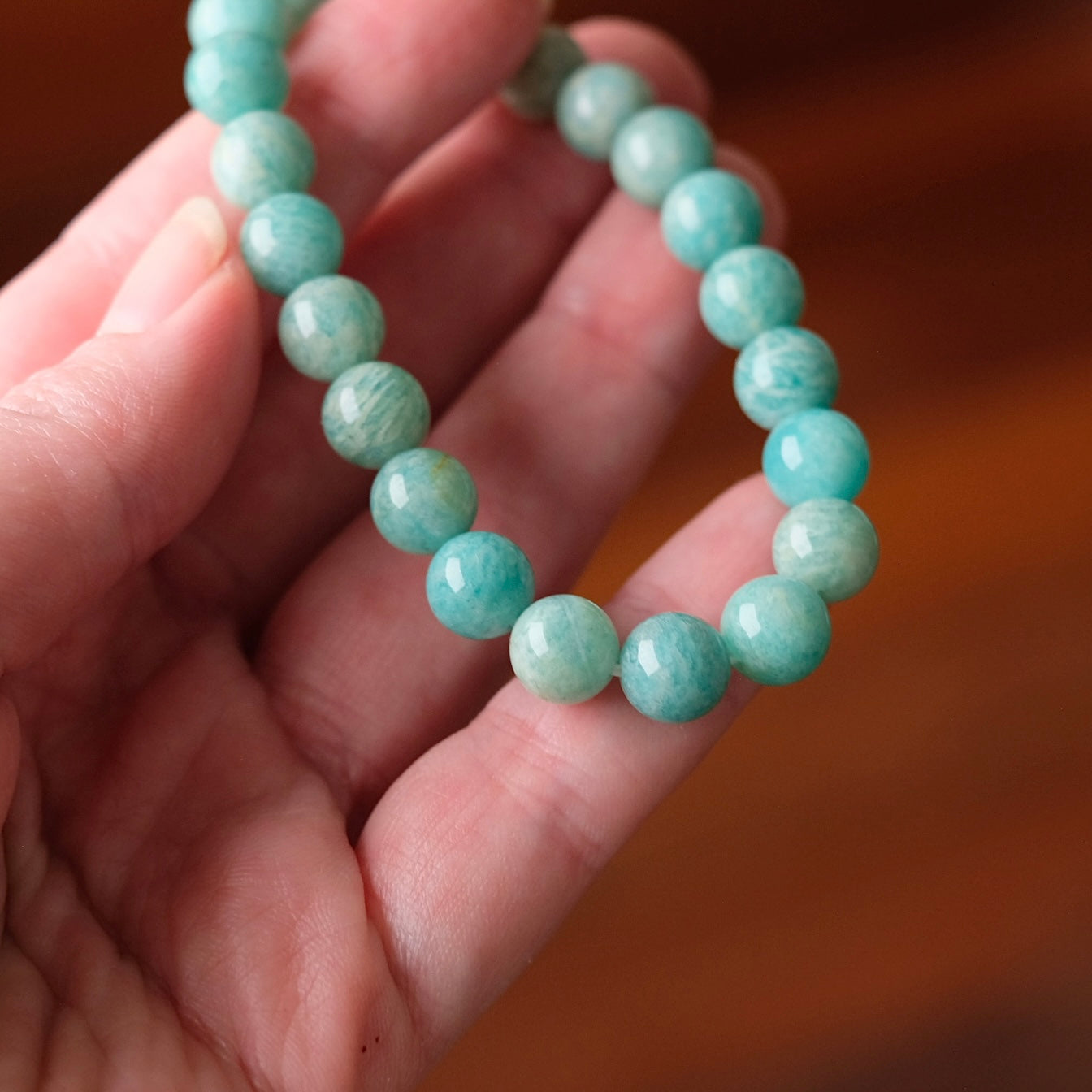 Amazonite Bracelet | Amazonite Crystal Stretch Bracelet