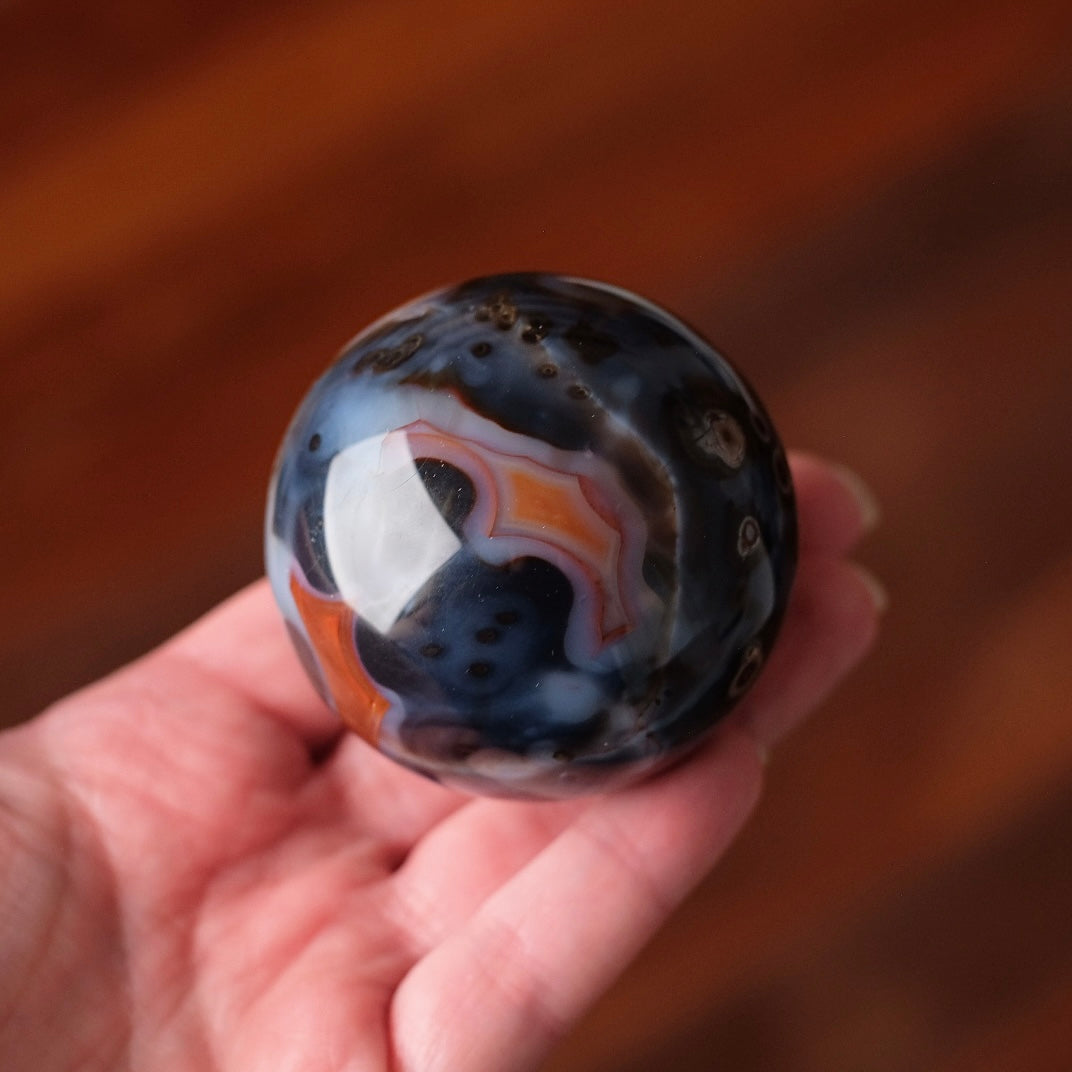 Carnelian Sphere | Blue Carnelian Crystal Sphere