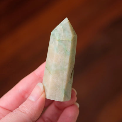 Garnierite Point | Green Moonstone Crystal Tower