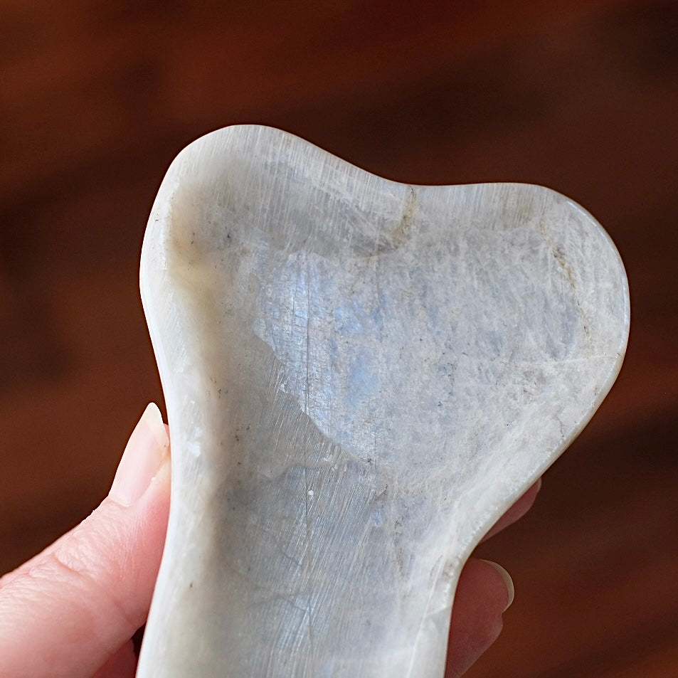 Blue Flash Moonstone Bowl | Crystal Bowl | Crystal Dish