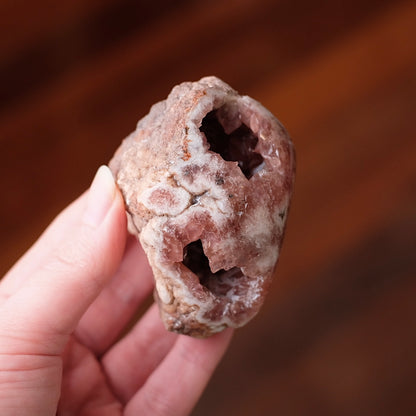 Raspberry Pink Amethyst Geode | Polished Pink Amethyst Crystal Specimen 7