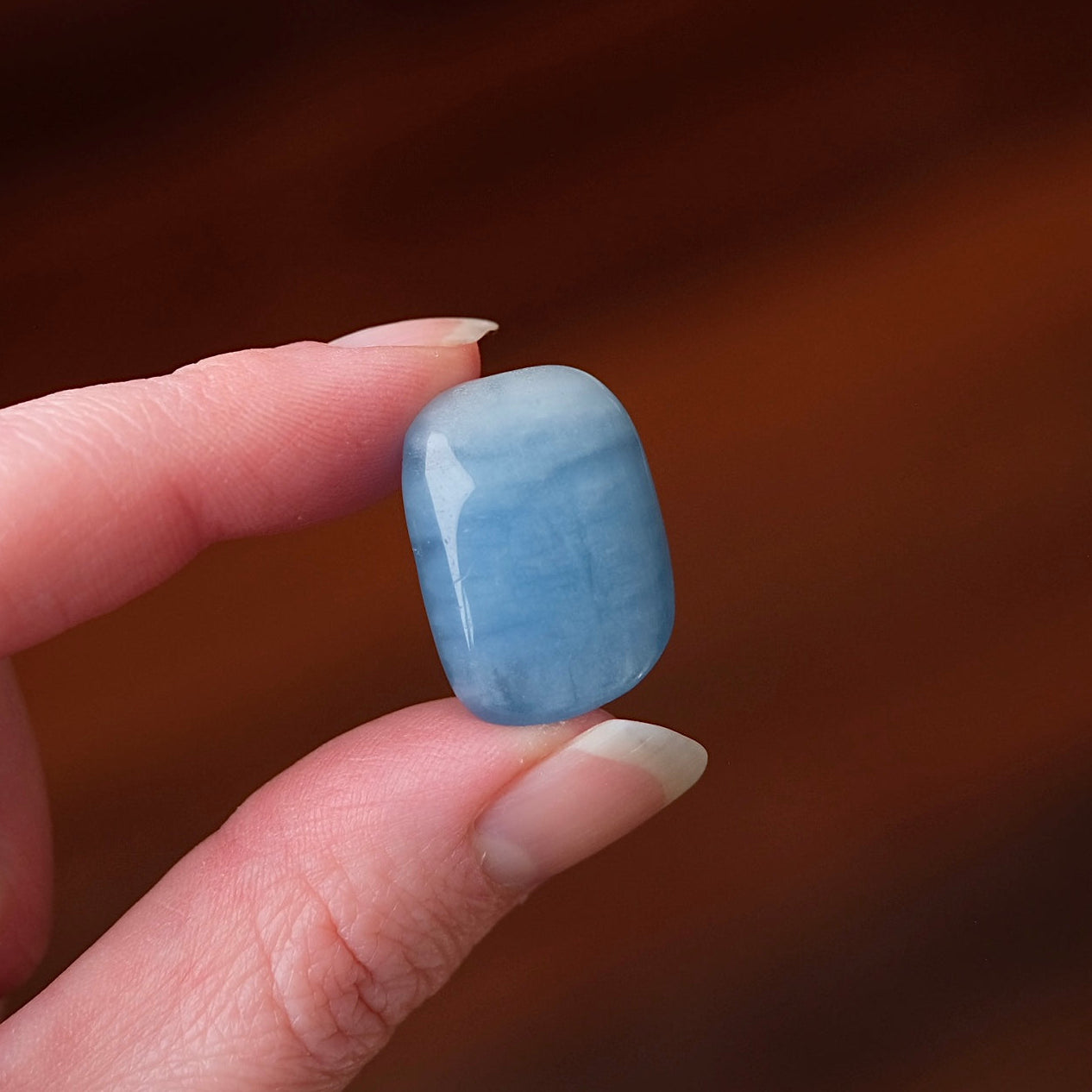Aquamarine Tumble | Blue Beryl Tumbled Crystal