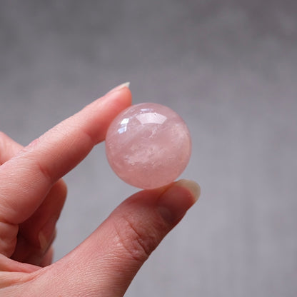 Rose Quartz Sphere | Pink Rose Quartz Crystal Sphere