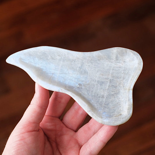 Blue Flash Moonstone Bowl | Crystal Bowl | Crystal Dish