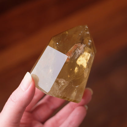 Natural Brazilian Citrine Tower | Honey Citrine Crystal Point