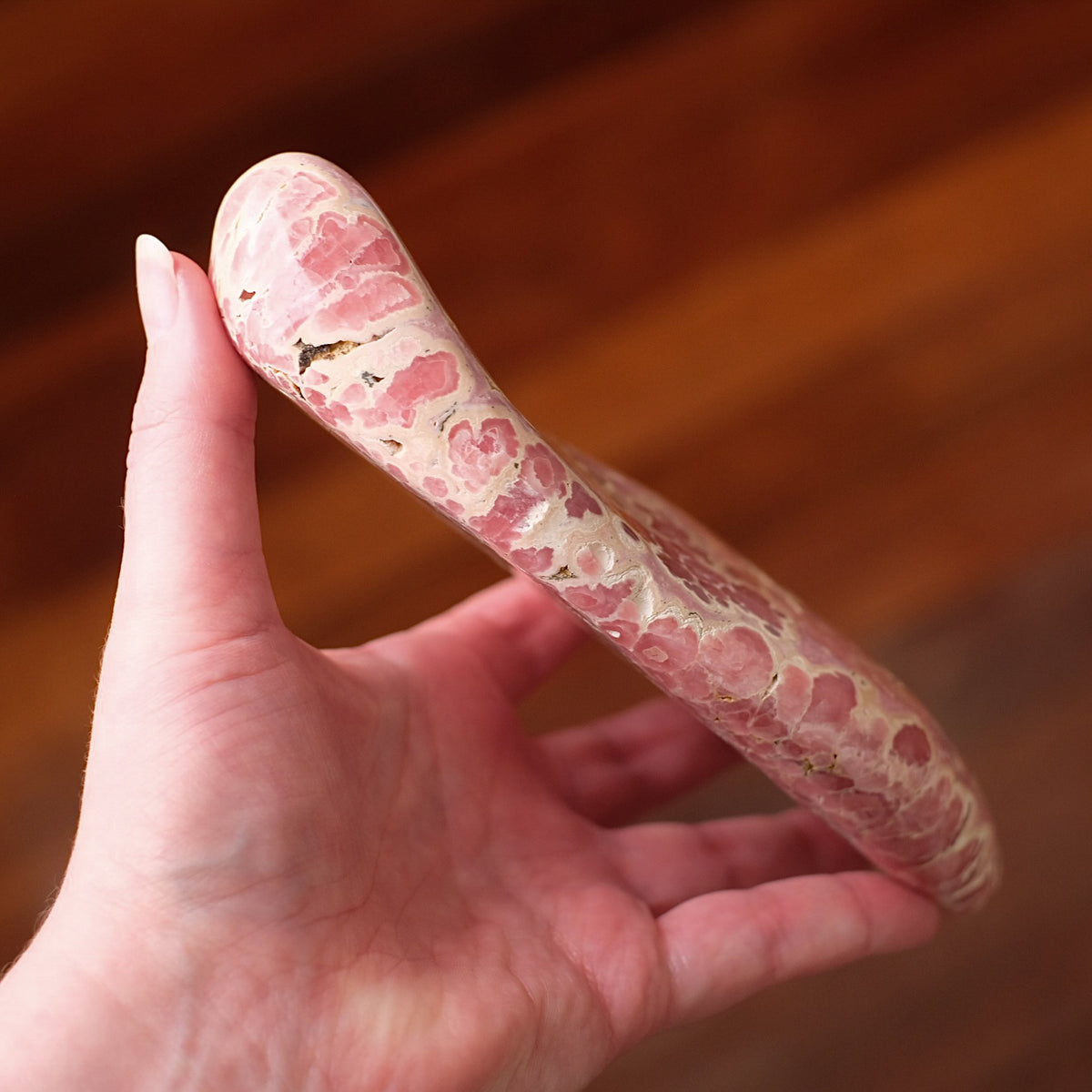 Rhodochrosite Freeform | Polished Rhodochrosite Crystal E