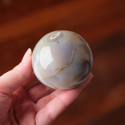 Banded Agate Sphere | Striped Agate Crystal Sphere