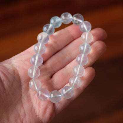 Icy Aquamarine Bracelet | Crystal Stretch Bracelet