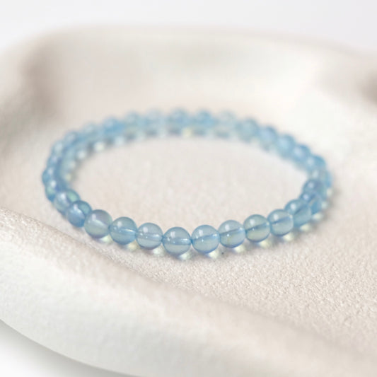 Aquamarine Bracelet | Blue Aquamarine Crystal Bracelet