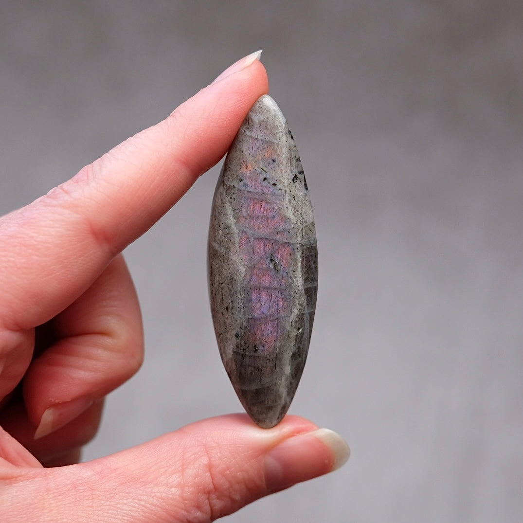 Labradorite Stone | Pink & Orange Labradorite Crystal Freeform