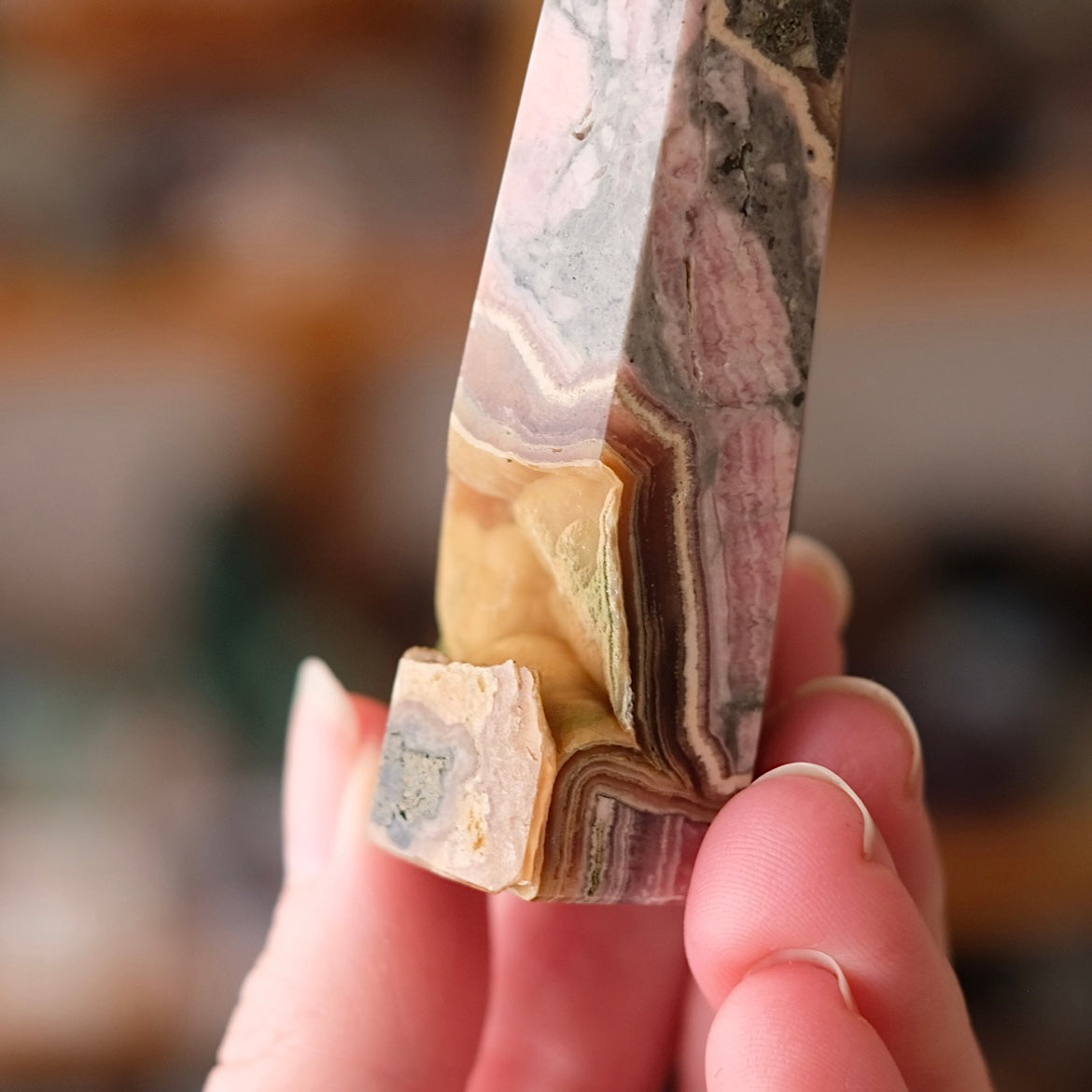Capillitite Tower | Brown Rhodochrosite Crystal Point