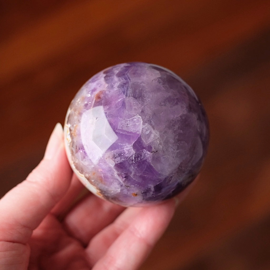 Amethyst Crazy Lace Agate Sphere | Amethyst Lace Agate Crystal Sphere