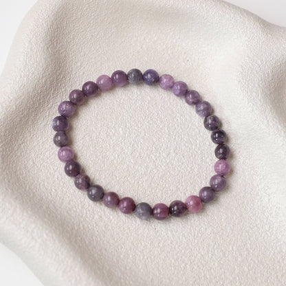 Natural Ruby Bracelet | Ruby Crystal Stretch Bracelet